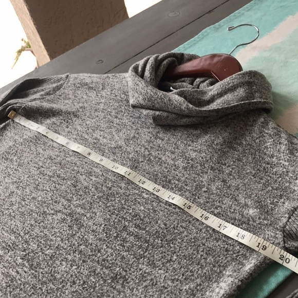 Workshop Republic Clothing Soft Gray Long Sleeve Turtleneck Sweater - Picture 3 of 5